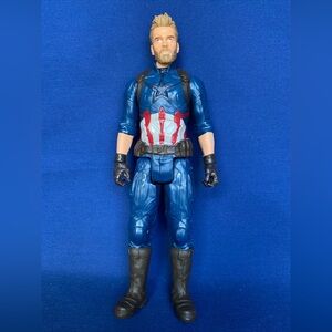 Captain America Marvel Avengers Series 12" Action Figures w/Titan Hero Power ...